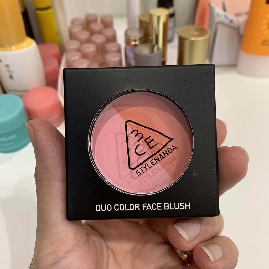 [CHÍNH HÃNG] Phấn má hồng 2 màu 3CE Duo Color Face Blush #Peach Crush