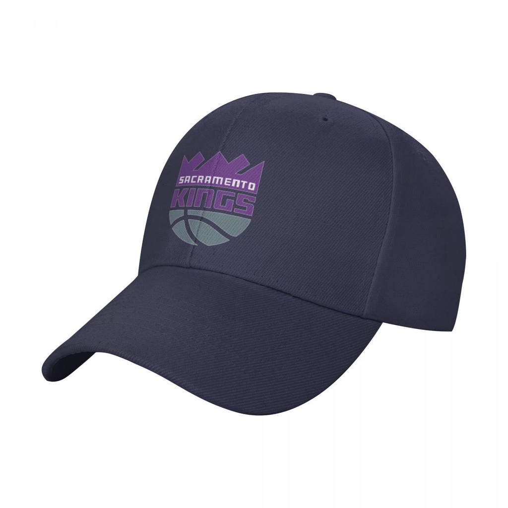 NBA Sacramento Kings Logo Màu Trơn Mũ Bóng Chày Cong Vành Mũ Mũ Unisex Thể Thao Ngoài Trời Mũ Chống 
