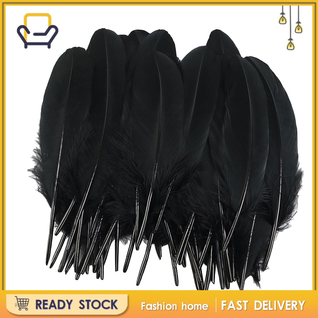 Lông Vũ Màu Đen 50x 4-8inch Trang Trí Nhà Cửa lông vũ giá rẻ - hơn