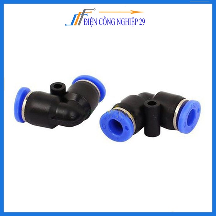Cút góc chữ L, Đầu nối góc ống hơi khí nén, ống phun sương đầy đủ kích thước