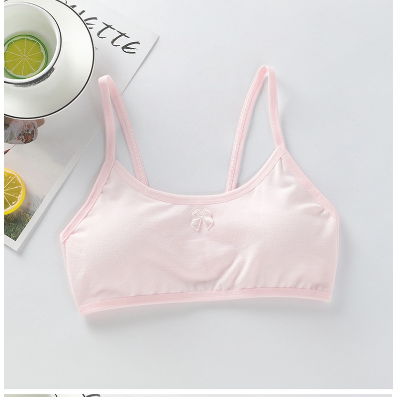 Áo lót/ Bra học sinh cotton có mút thoáng mát loại đẹp