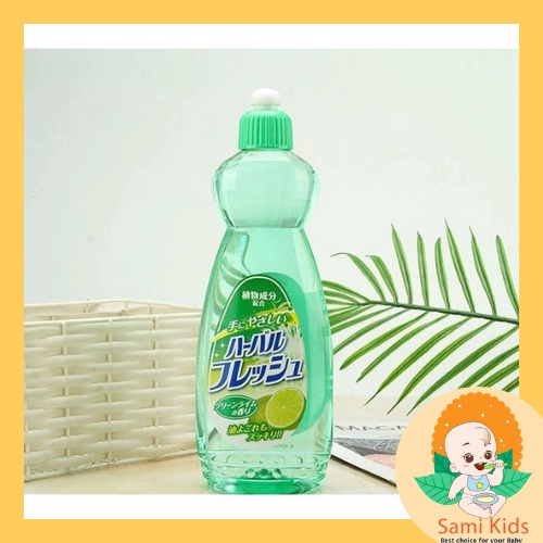 Nước rửa chén bát Nhật Bản Mitsuei 600ml, dầu rửa chén bát, đồ dùng ăn dặm an toàn cho bé SAMI KIDS