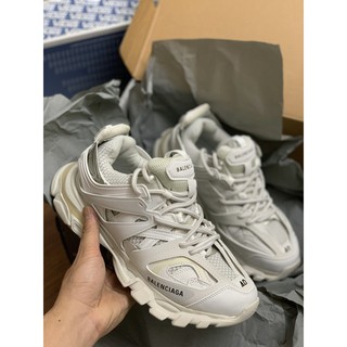 Giầy balen track ba trắng hàng 11 (full box + freeship )