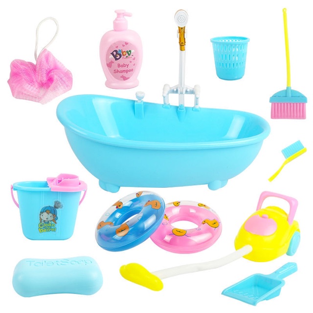 Bộ đồ chơi nhà tắm bồn tắm có thể phun nước