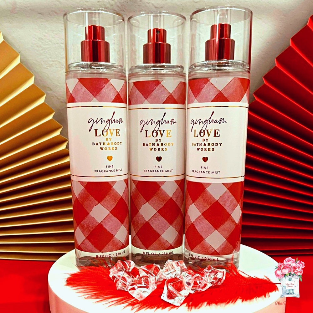 Xịt Thơm Toàn Thân Bath & Body Works Gingham Love Hương Thanh Mát Dễ Chịu Giúp Dưỡng Da Mịn Màng 236ml