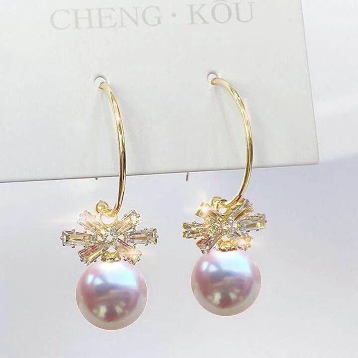 Bông tai nữ Hàn Quốc thời trang khuyên tai nữ dáng dài cá tính chất liệu hợp kim giá rẻ
