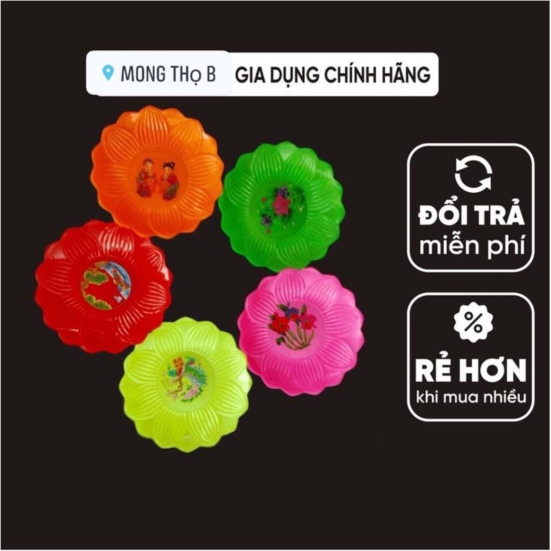 Dĩa nhựa cúng trái cây loại nhỏ và vừa