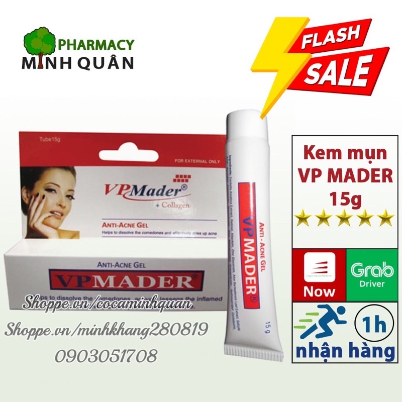 Kem bôi mụn đẹp da VP MADER collagen