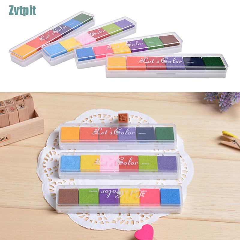 Mực in dấu tay 6 màu không độc hại DIY