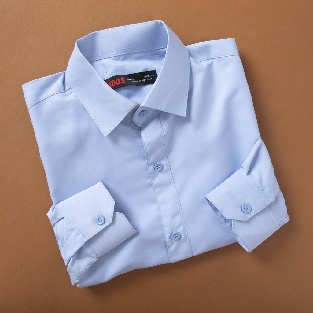 Áo sơ mi trơn tay dài nam LADOS - 3779 chất lụa mịn cao cấp có bigsize | BigBuy360 - bigbuy360.vn