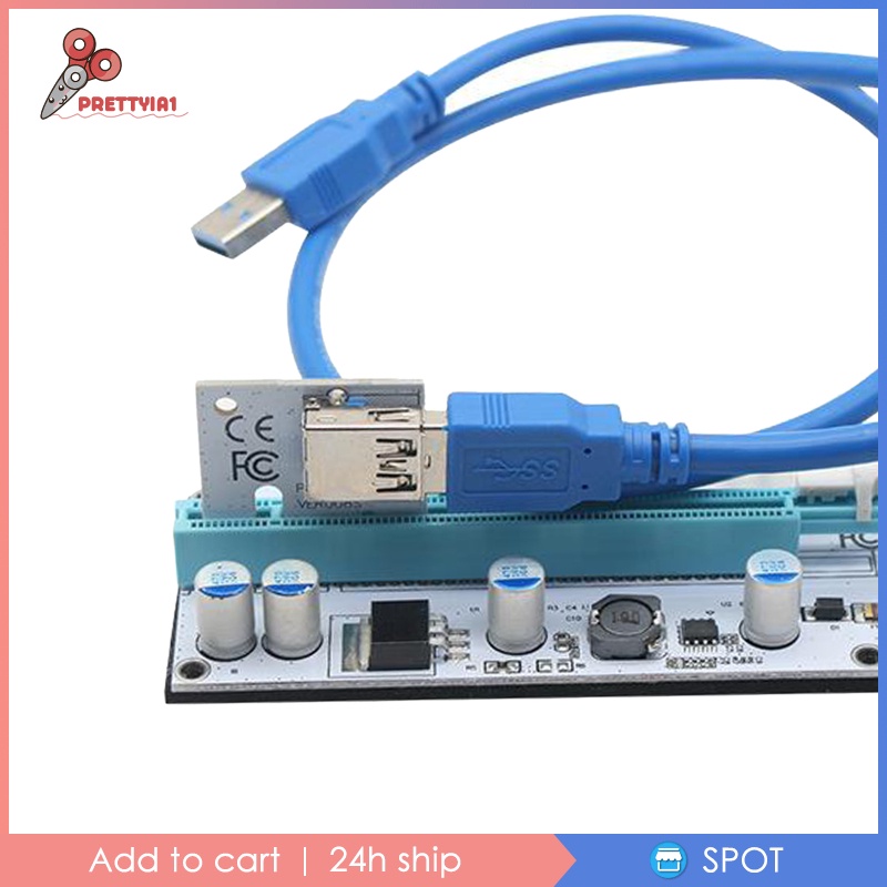 Card chuyển đổi Pci-E Riser Card 008s 4pin Sata 6pin 1x Sang 16x Usb 3.0 tiện dụng | BigBuy360 - bigbuy360.vn