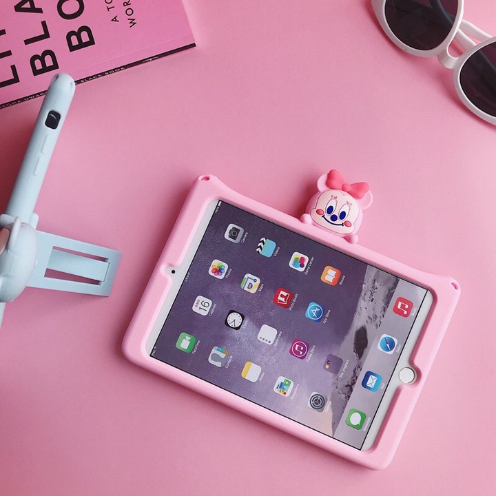 [Nhiều Màu] Ốp Lưng iPad mini, iPad Air, iPad Pro silicon hình thú dễ thương cho Bé - Mã TZAT911