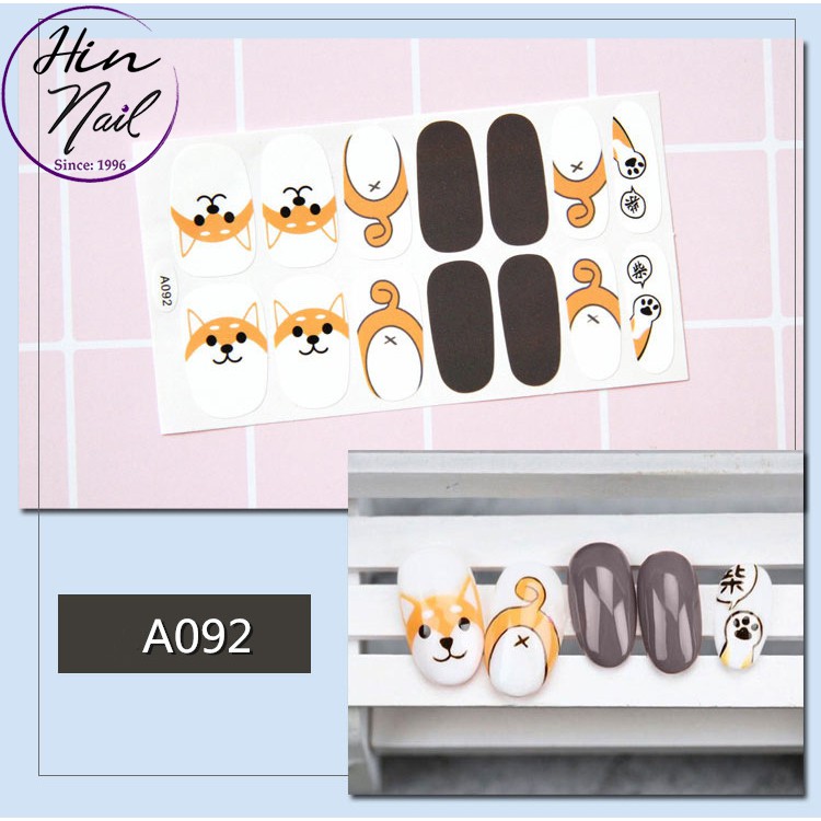 Sticker dán móng tay làm nail hoạt hình ngộ nghĩnh siêu cute