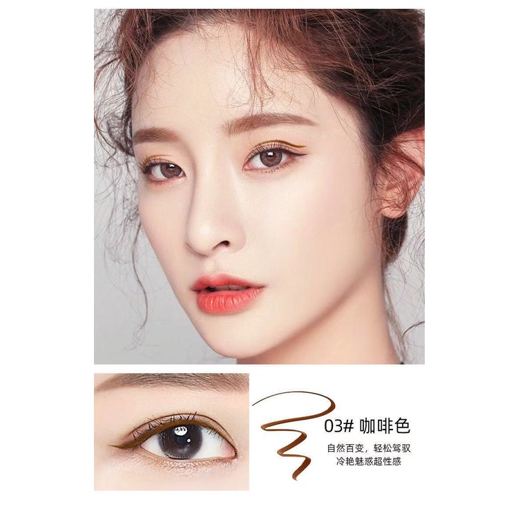 Bút Kẻ Mắt Dạng Gel Đầu Mềm Mỏng Chống Thấm Nước Không Nhòe Lâu Trôi