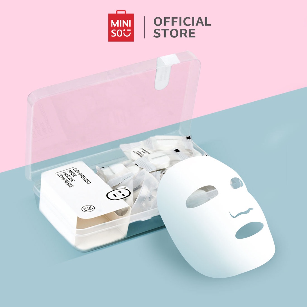 Mặt Nạ Nén Mặt Nạ Giấy Dịu Dàng (30 Miếng) Miniso