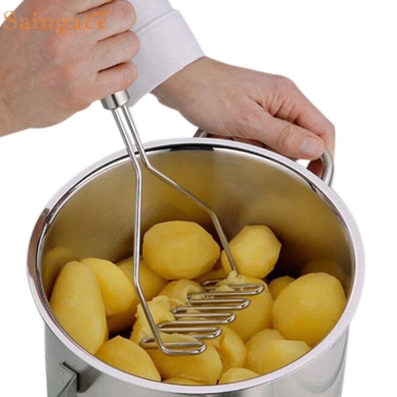 Dụng cụ nghiền khoai tây hình lượn sóng bằng thép không gỉ
