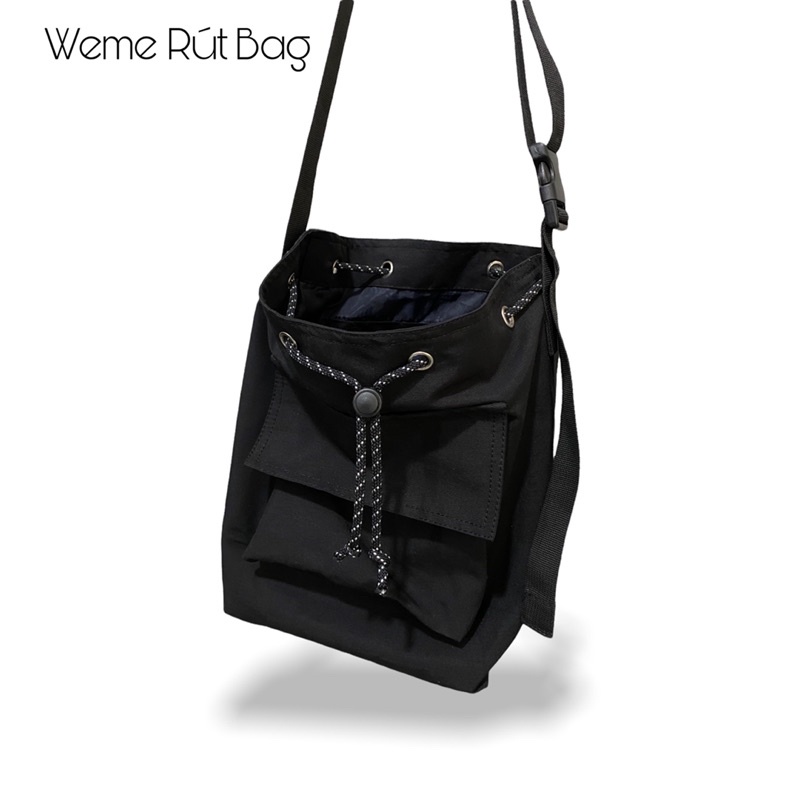 Túi đeo chéo unisex nam nữ WEME Rút bag ,túi local brand đeo chéo cá tính thời trang