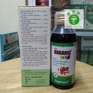 Siro BOGANIC Kid chai 100ml
