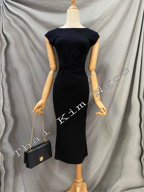 Đầm dáng ôm thun xoắn eo | BigBuy360 - bigbuy360.vn