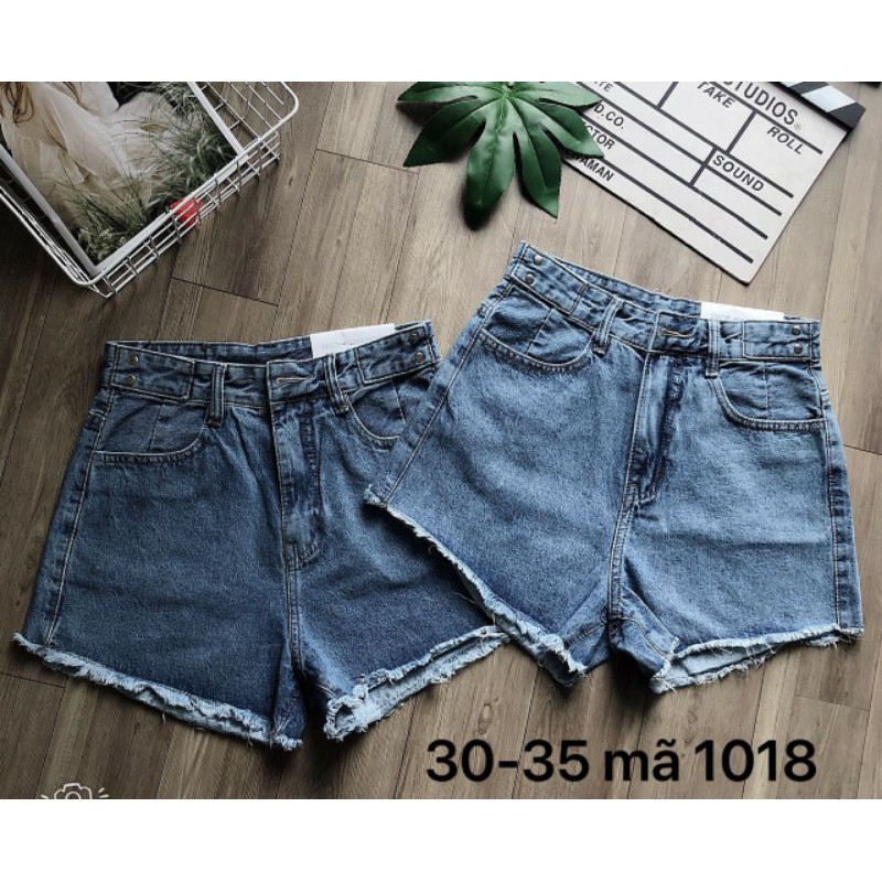 Quần Short Jeans Nữ Nút kiểu Lưng size lớn 30 đến 35 Ms 1018 | BigBuy360 - bigbuy360.vn