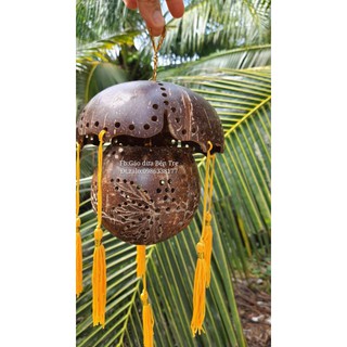 Lồng đèn trang trí Tết, decor, sự kiện/Lồng đèn gáo dừa/Đèn decor