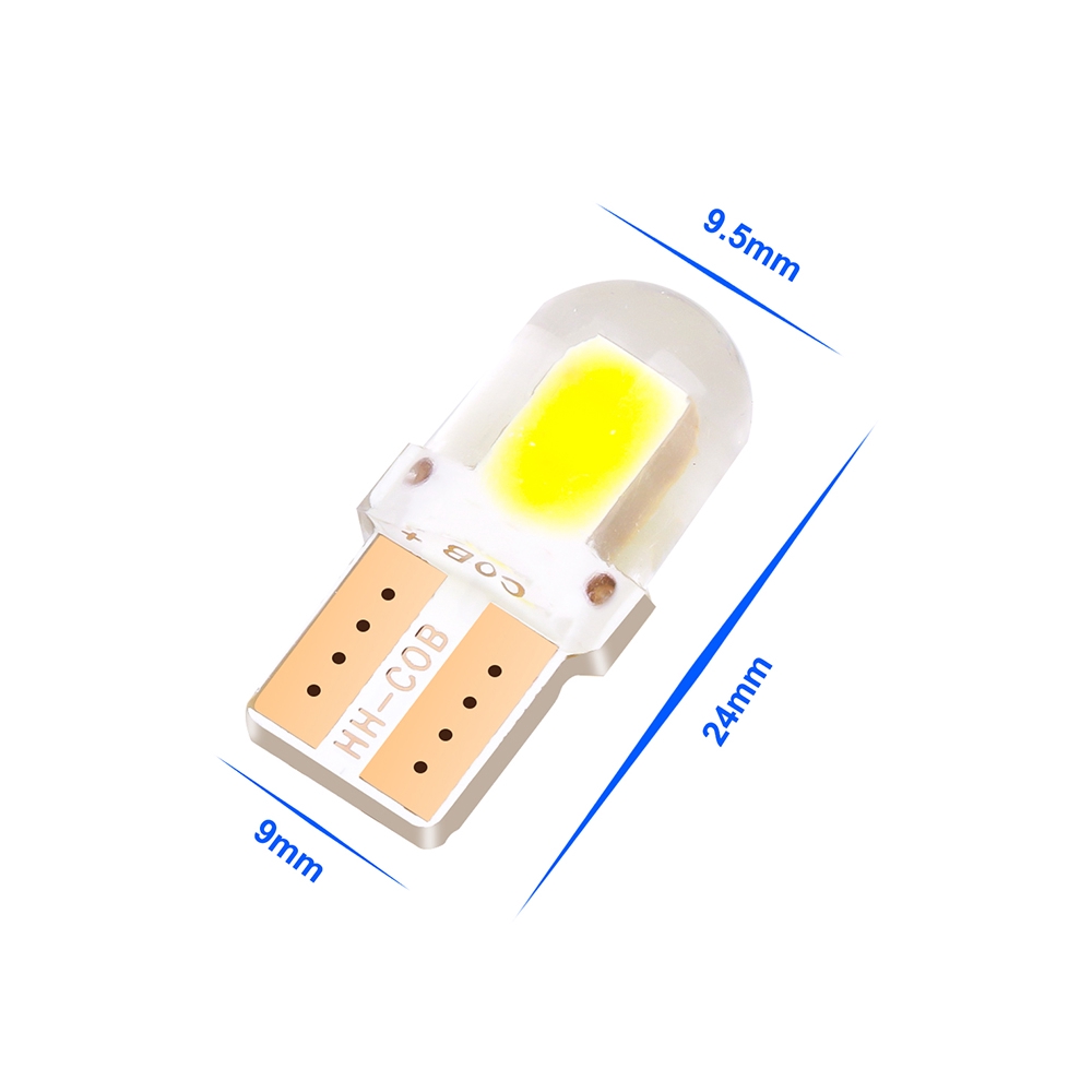 Bóng đèn led COB 4/6/12SMD với vỏ bọc silica gắn biển số xe hơi điện áp 12V chất lượng cao