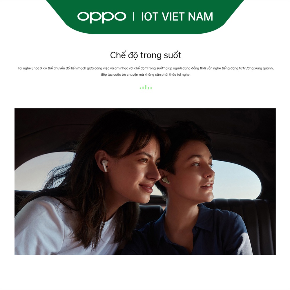 Tai nghe không dây OPPO Enco X- Hàng Chính Hãng