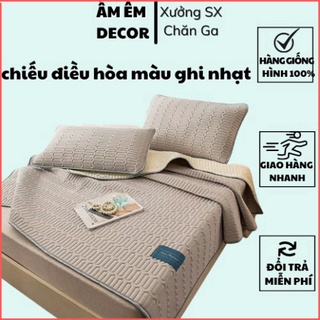 Chiếu điều hòa cao su non 3D nằm mát dễ ngủ tặng kèm 2 vỏ gối - Chiếu cao su non nhiều mẫu Ấm Êm Decor
