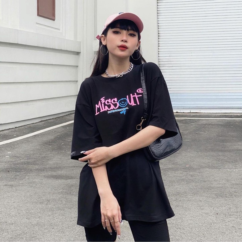 Áo Thun MISSOUT SMILEY tee nam nữ Full Tag tay cổ | BigBuy360 - bigbuy360.vn