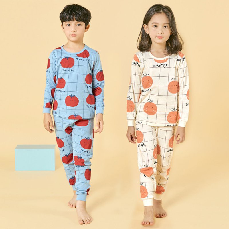 Bộ đồ dài tay mỏng cotton cho bé trai và bé gái Unifriend Hàn Quốc U2021-2