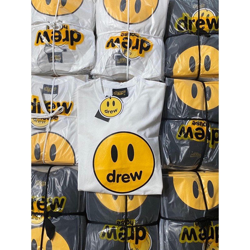 Áo Thun Drew mặt cười - áo thun cao cấp có tem tag đầy đủ