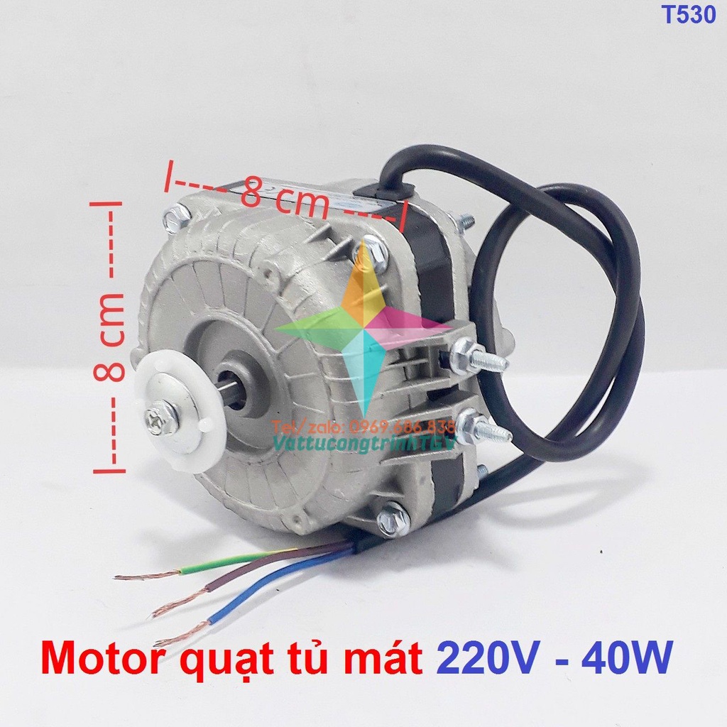 Motor quạt tủ mát 220V công suất 40W