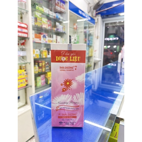 Dầu gội dược liệu Thái Dương 7 90g - Sao Thái Dương - sạch gàu hết ngứa