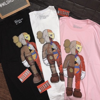 (M, L) KAWS HALF & HALF - ÁO UNISEX SIZE USA