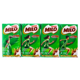 Thùng 48 hộp 115ml Sữa milo lúa mạch (12 vỉ = 48 hộp x 115ml)