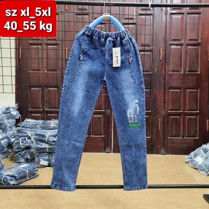 Quần bò size đại cho bé gái bé trai ( 23-45kg) Monmonkid