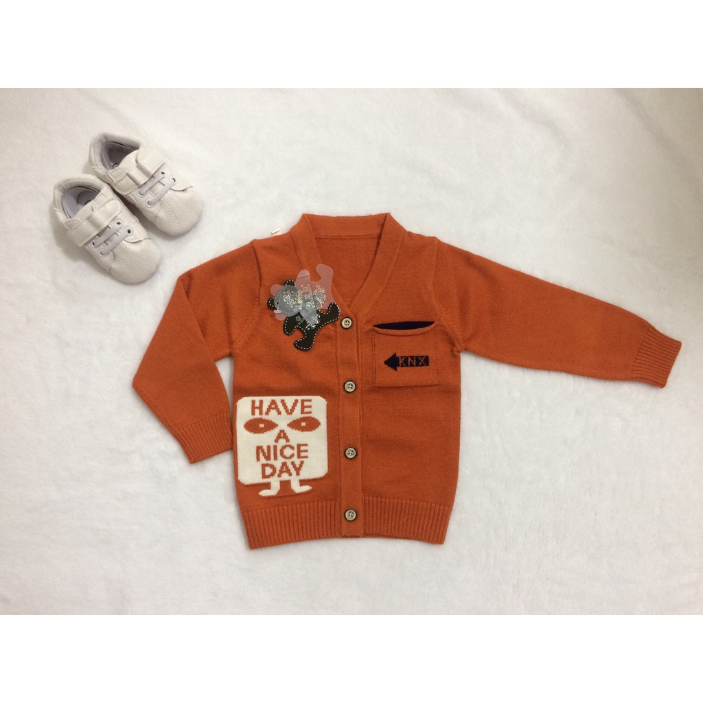 Áo len cài khuy bé trai (1-3y)