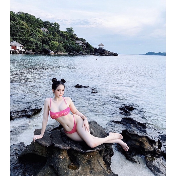 [BKN1030] &lt;BRAND&gt; SET BIKINI VSC HỒNG CHAIN