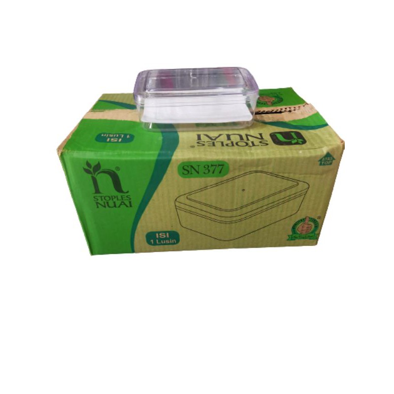 Set 12 Hộp Vuông Đựng Bánh Quy 1 / 4 Kg Nuai 377