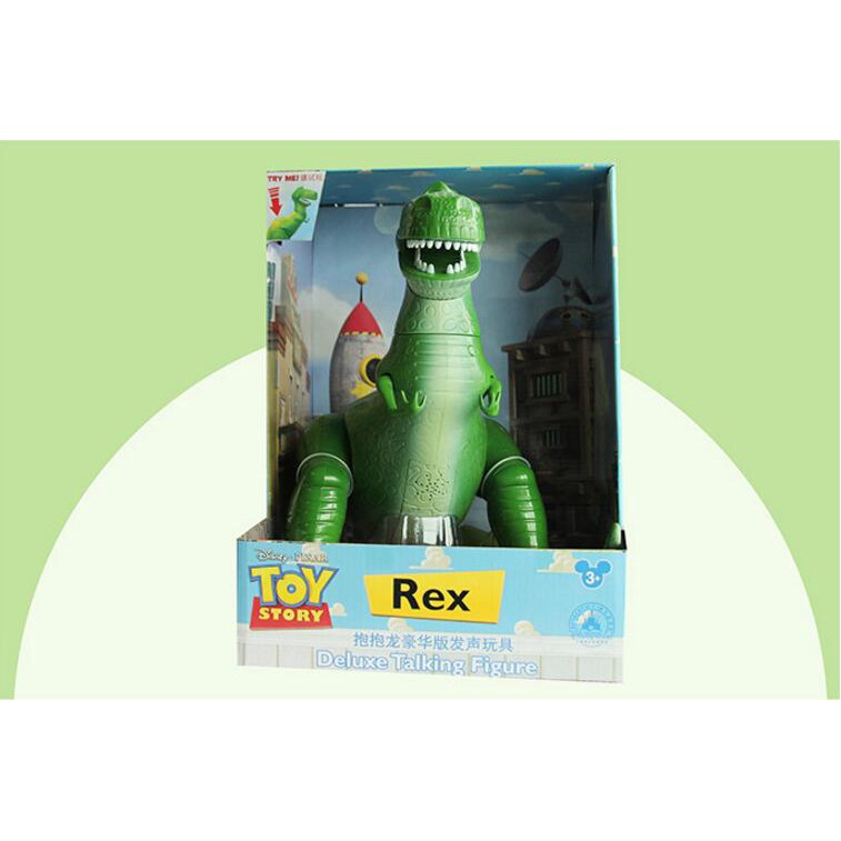 Mô Hình Đồ Chơi Khủng Long Biết Nói Bằng PVC Phiên Bản Q Disney Toy Story 4 Rex Dành Cho Trẻ Em
