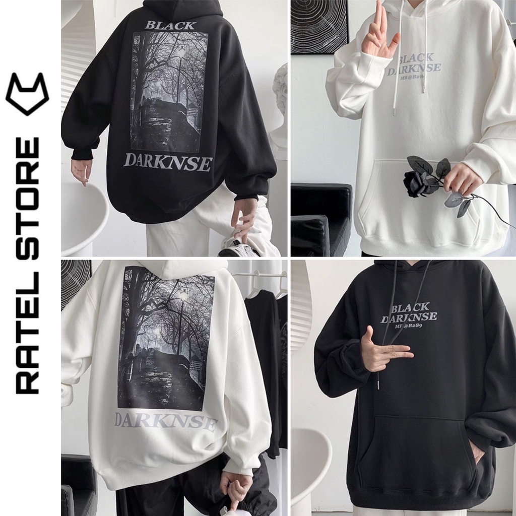 Áo Hoodie Nỉ Thu Đông DARKNSE Unisex Form Rộng