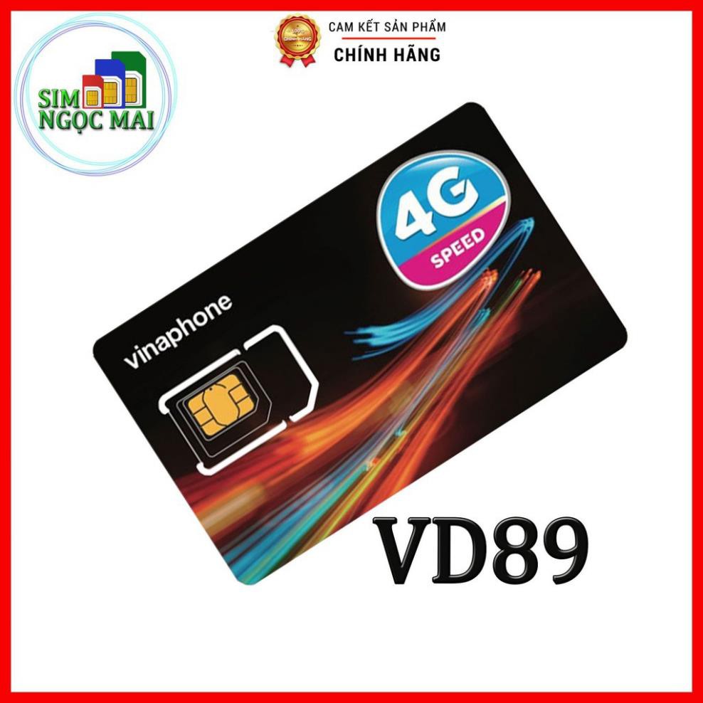 Sim 4G Vinaphone VD89 - Trọn Gói 1 Năm , Miễn Phí 2GB/NGÀY Data, nghe gọi thả ga- Sim Ngọc Mai (giá khai trương )