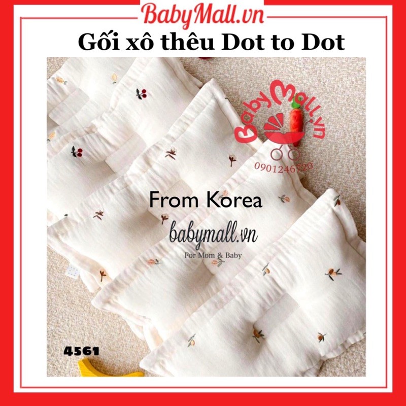 Gối xô thêu Dot to Dot Hàn Quốc 4561