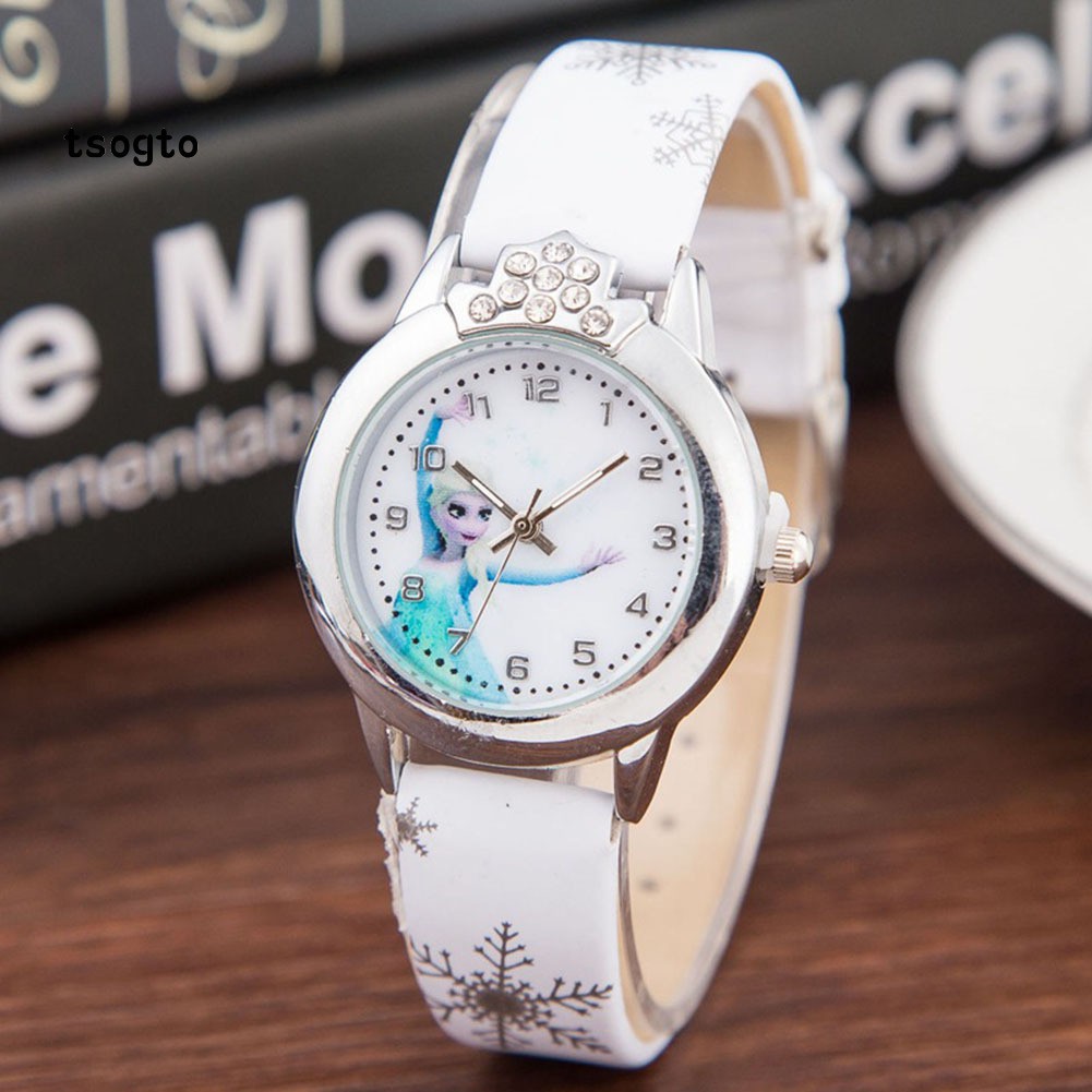 Đồng Hồ Dây Giả Da Đính Đá Hình Công Chúa Băng Giá Cho Bé | BigBuy360 - bigbuy360.vn