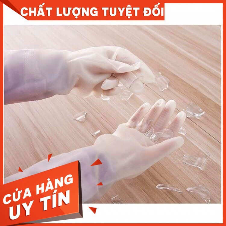 [XẢ KHO+FREE SHIP] Găng tay cao su rửa bát có lót nỷ