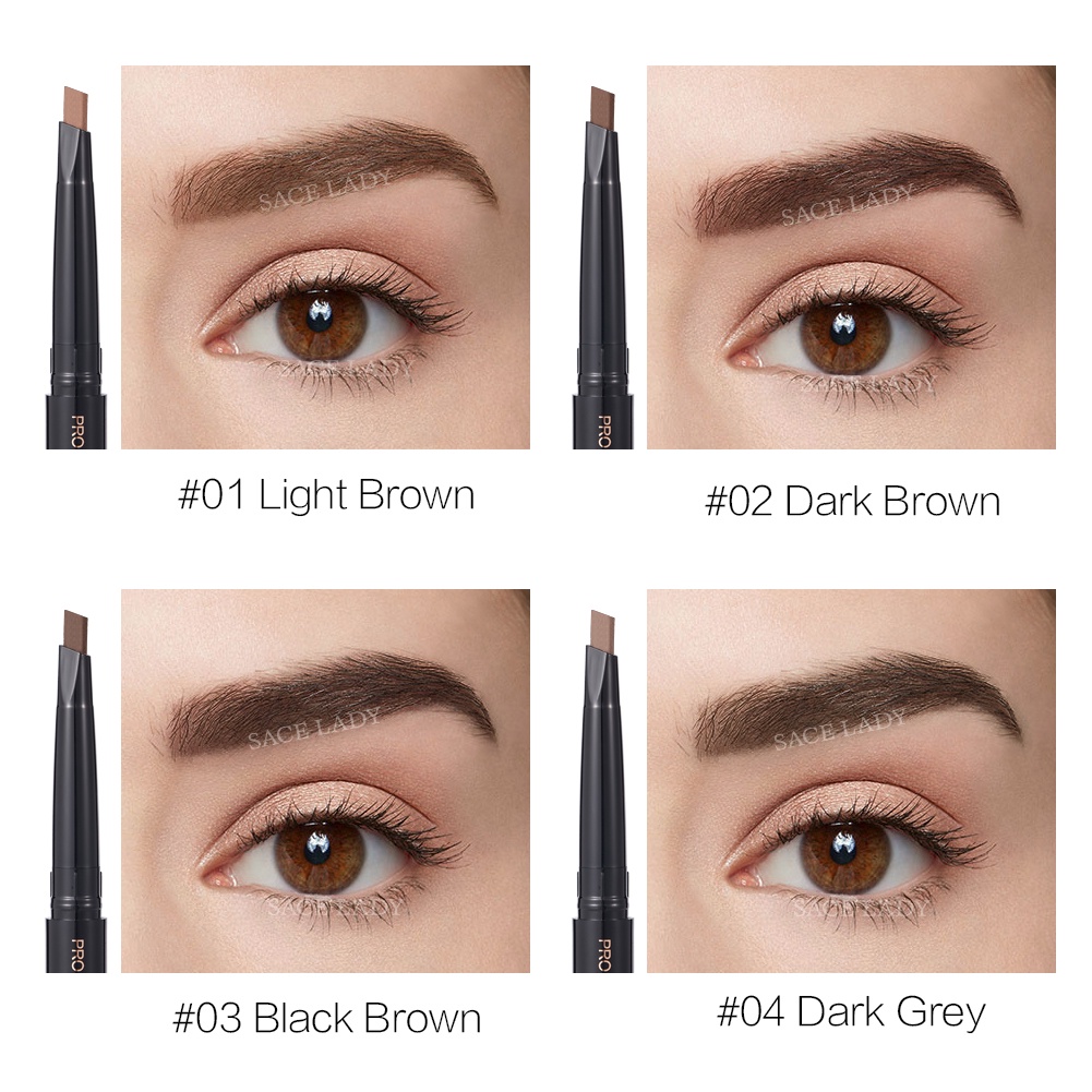 Sace LADY Eye Brow Pencil Waterproof Longlasting Smudge-proof Eyebrow Makeup Pen 4 màu lông mày thời trang