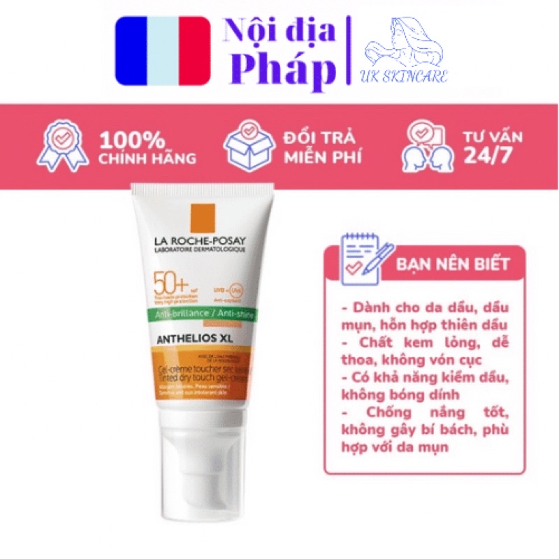 Kem chống nắng giúp bảo vệ da dành cho da bóng dầu, dễ nổi mụn La Roche-Posay Anthelios Anti-Imperfection 50ml | BigBuy360 - bigbuy360.vn