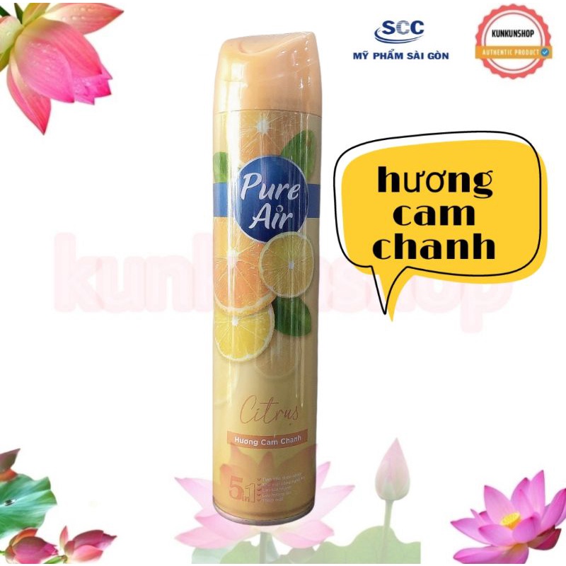 xịt phòng pure air chính hãng chai nhôm 280ml