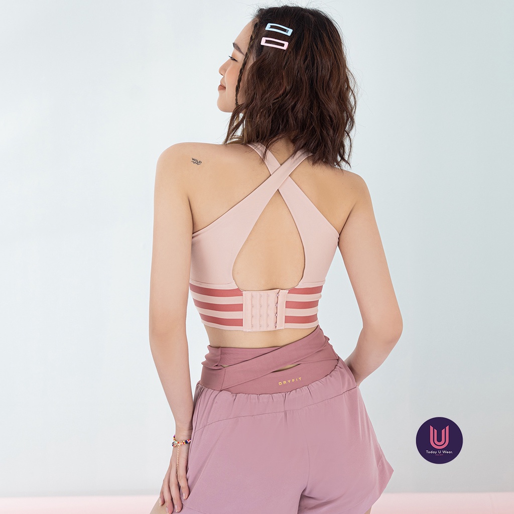 Áo tập bra gym yoga thể thao nữ Lollipop nâng vòng 1 hai màu Today U Wear