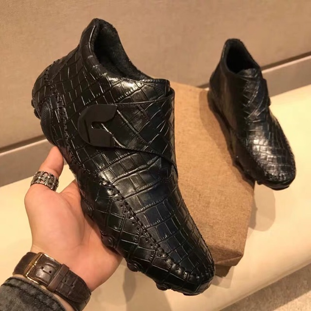 Giầy Da Nam Cá Sấu Cao Cấp Phong Cách Hoang Dã.Sz38-44